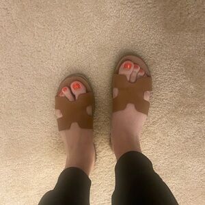 Steve Madden Women's Tan Sandals 7 GUC worn